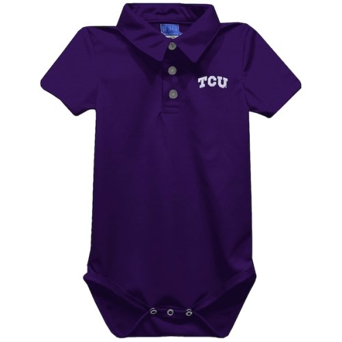 TCU Horned Frogs Vive La Fete Infant Polo Bodysuit - Purple