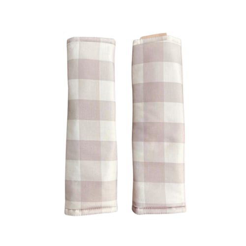Harness Covers | Blush Gingham