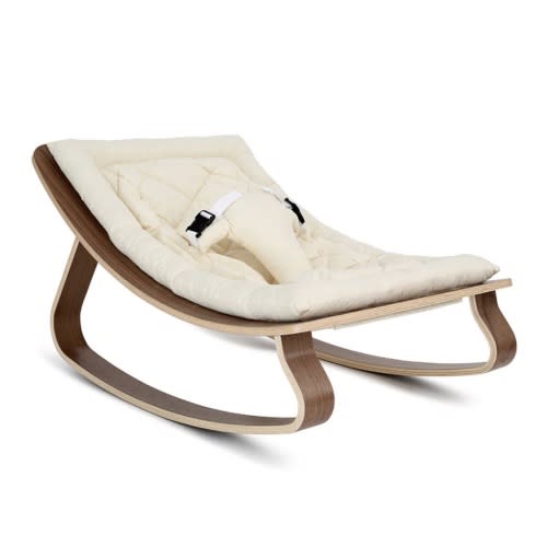 LEVO Baby Rocker - Organic Milk / Walnut