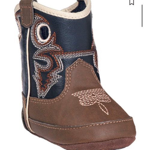 Double Barrel Infant Boys' Trace Baby Bucker Boots - Round Toe