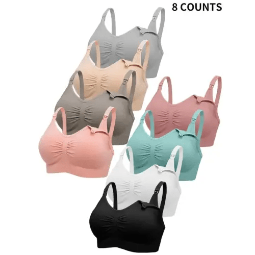 Maternity Solid Ruched Bra Nursing Bra, Maternity Lingerie for - TikTok Shop