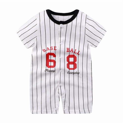 AVTOIFY Baby Onesie, Baby Bodysuit, Baby Romper, Summer Baby Thin Romper Boys and Girls Baby Short-sleeved Cardigan Crawling Clothes White 3 Months