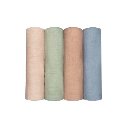 Muslin Swaddle Blankets, 4 Pack