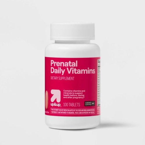 Prenatal Vitamin Dietary Supplement Tablets - 100ct - up&up™: Gluten-Free, Lactose-Free, No Artificial Colors