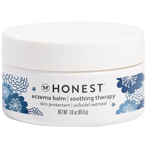 The Honest Company Eczema Soothing Therapy Balm and Skin Protectant Naturally Derived Gentle for Baby Prebiotics Colloidal Oatmeal 3 oz