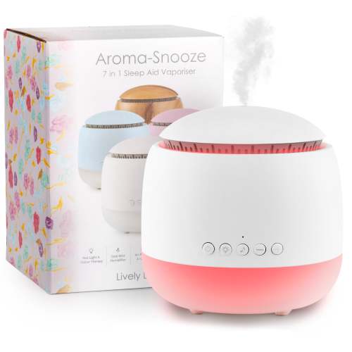 Aroma-Snooze 7 in 1 Sleep Aid Humidifier WHITE Aroma-Snooze