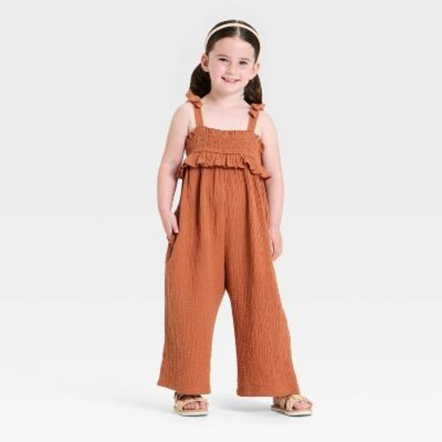 Toddler Girls' Jumpsuit - Cat & Jack™ Brown 18M