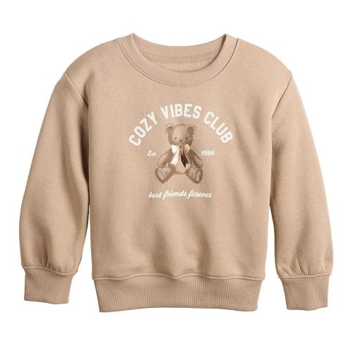 Baby & Toddler Girl Jumping Beans® Core Fleece Crew Sweatshirt