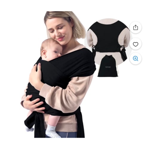 Momcozy Portabebés - Negro