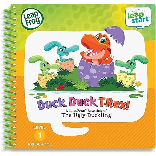 LeapFrog LeapStart Preschool (Level 1) Duck, Duck, T-Rex! - A Retelling of The Ugly Duckling(English Version)