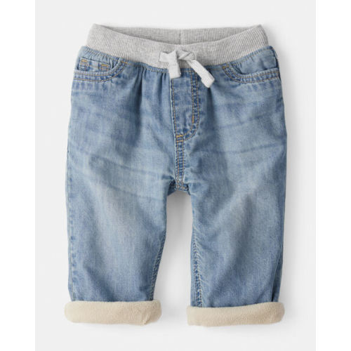 Baby Boy Lined Light Wash Straight Jeans - OshKosh B'gosh | Carter's