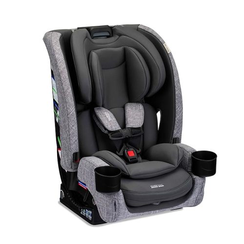 Britax One4Life Slim All in One Car Seat, Up to 10 Years Use — Mineral Gray | Rear Facing, Forward Facing, & Booster Mode, 17.5” Slim Car Seat Design, Easy Installation With ClickTight, SafeWash Fabrics