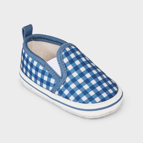 Baby Gingham Canvas Slip-On Shoes - Cloud Island™ 0-3M