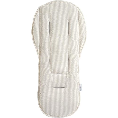 Suessie Stroller Liner - Universal and Reversible Seat Insert, Sand Stripe