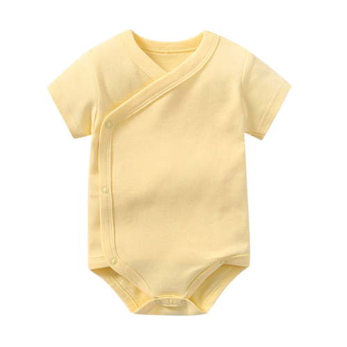 Zanarzt Romper Short Sleeve Cotton Baby Bodysuit Cute and Comfortable Trendy Clothing Yellow,Newborns
