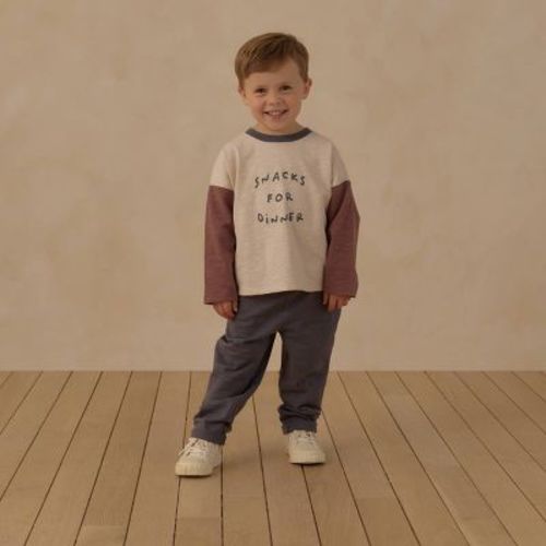 Toddler Boys' 2pc Juniper Shore "Snacks for Dinner" Long Sleeve Top and Pants Set - Green 18M