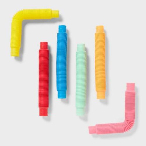 6ct Stretchy Tube Party Favors - Spritz™: Pop Tubes, Dollar Section, Party Favor Toys for Kids, Multi-Colored