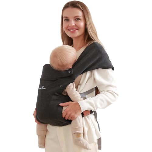 Carrier Newborn to Toddler - Ergonomic and Cozy Infant Carrier With Lumbar Support for 7-25lbs, Easy Adjustable, Face-in and Face-Out Positions Baby Sling
