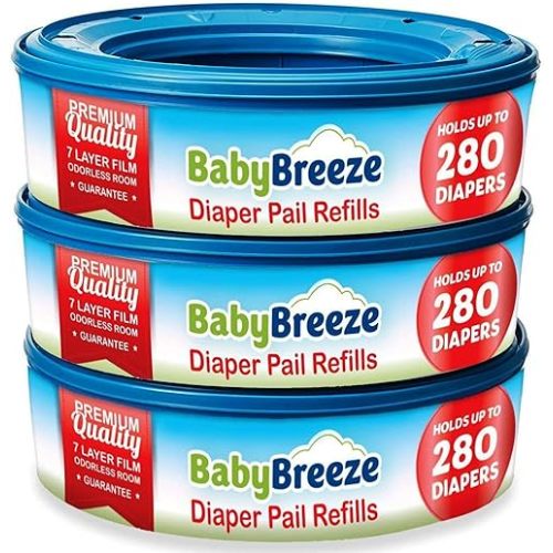 BabyBreeze Diaper Pail Refill Bags (3 Count)