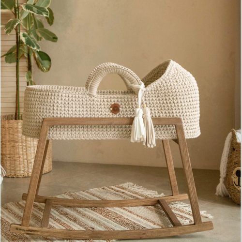 Set of Standard Moses Basket Round Hood & Stand | Anzy Home