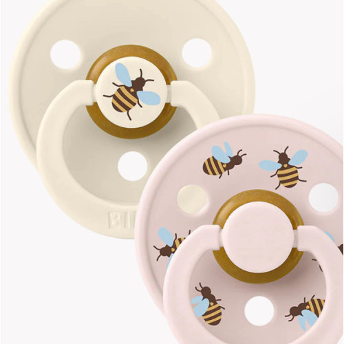 STUDIO Colour Pacifiers 2 Pack Bumblebee - Ivory/Petal – Bibsworld store US