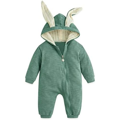 Simplee kids Baby Bunny Outfits Romper,Zipper Up