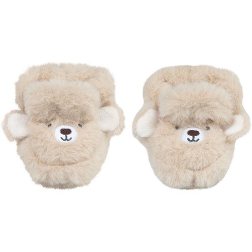 Underworks Baby Fleece Bear Booties - Brown