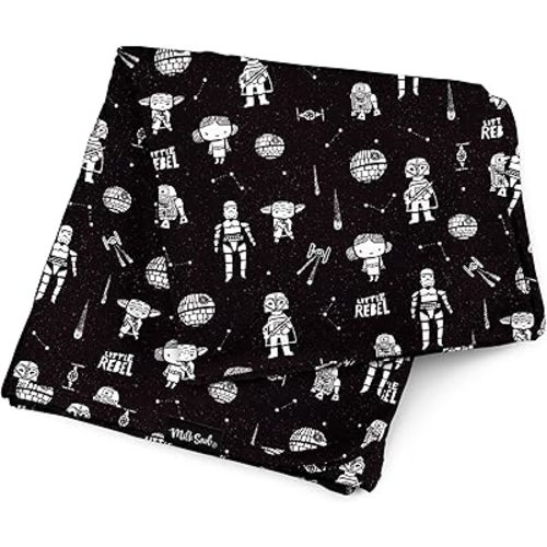 Milk Snob Star Wars Little Rebel Baby Boy/Girl Swaddle Blanket, Soft Receiving, Security and Play, Toddler Infant NewbornBedding, Baby Shower, Baby Registry Gender Neutral Gift, 34 * 34 inches