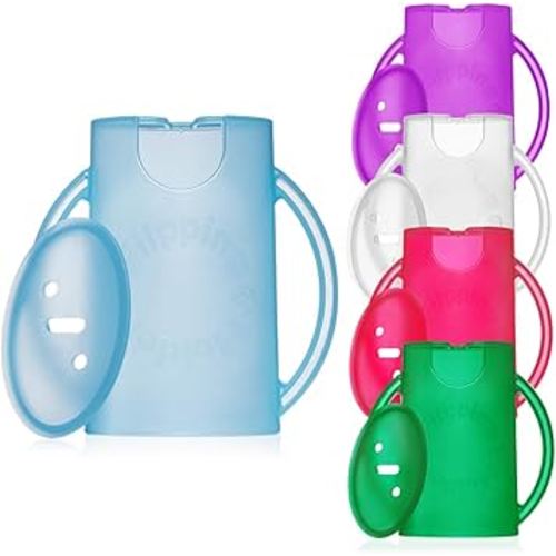 The Flipping Holder Baby Pouch Holder no Squeeze Flips to Juice Box Holder no Squeeze with Handles and Lid for Puree, applesauce, Yogurt & Reusable Baby Food Pouches Plus juicebox & Milk cartons