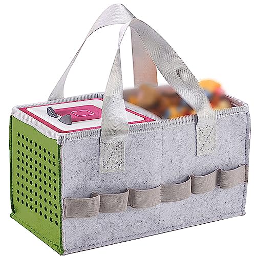 Toniebox Starter Set Hard Case with Handle - Portable Travel Carry Case for Kids, Compatible with Tonies Figures (Green)