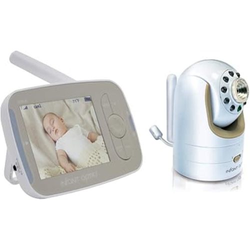 Infant Optics Accessories Optics DXR-8 v1.3 Full Kit Baby Monitor, Round-pin Charging Port Version, White