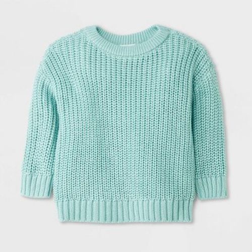 Baby Shaker Pullover Sweater - Cat & Jack™, Color: Mint Green, Size: 6-9M