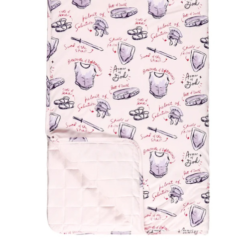 Armor of God Pink Blanket Bamboo