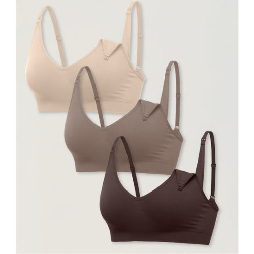 3 Pack Soft Knit Nursing Bra