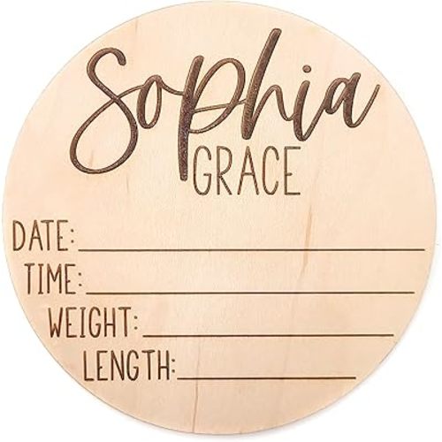 Customized Newborn Announcement Sign