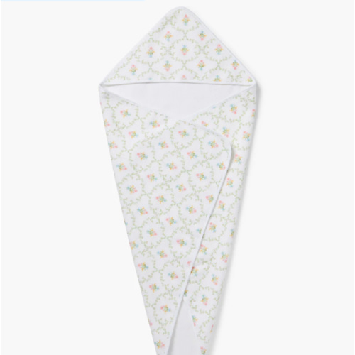Hooded Towel - Pastel Trellis