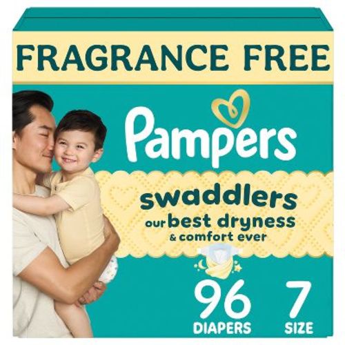 Pampers Swaddlers Sensitive Disposable Diapers Massive Pack - Size 7 - 96ct