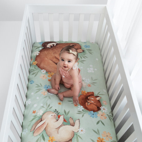 Enchanted Meadow Standard Crib Sheet - Rookie Humans | Maisonette