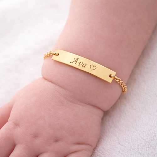 Newborn Baby Bracelet Personalized Name Jewelry Girl Keepsake Infant Toddler Child Bracelet