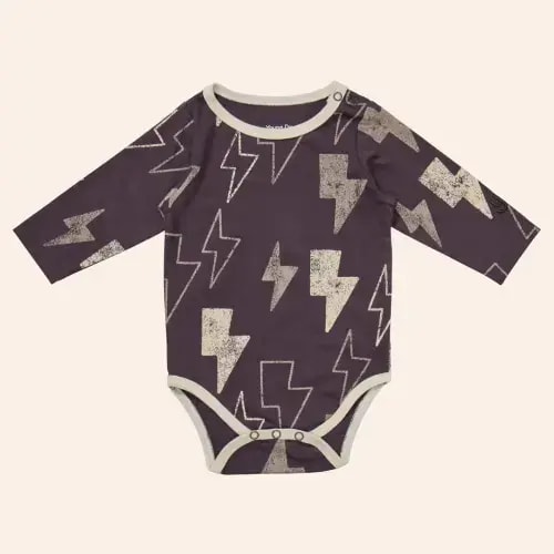 Printed Longsleeve Onesie – Young Days