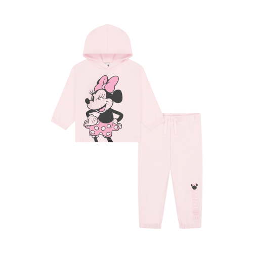 Minnie Mouse Baby Girl 2 Piece Fleece Jogger Set, Sizes 0-24 Months