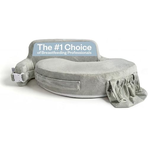 My Brest Friend Super Deluxe Nursing Pillow with Feeding Riser, Platinum