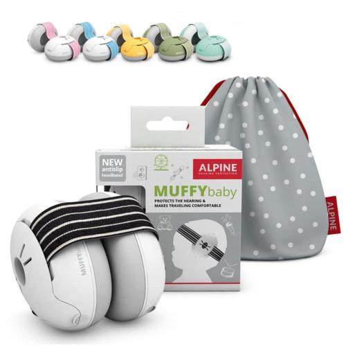 Alpine Muffy Baby Ear Protection for Babies and Toddlers up to 36 Months Black
