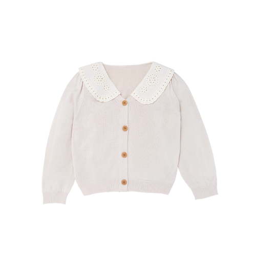 Modern Moments by Gerber Toddler Girl Woven Collar Sweater, Sizes 12M-5T