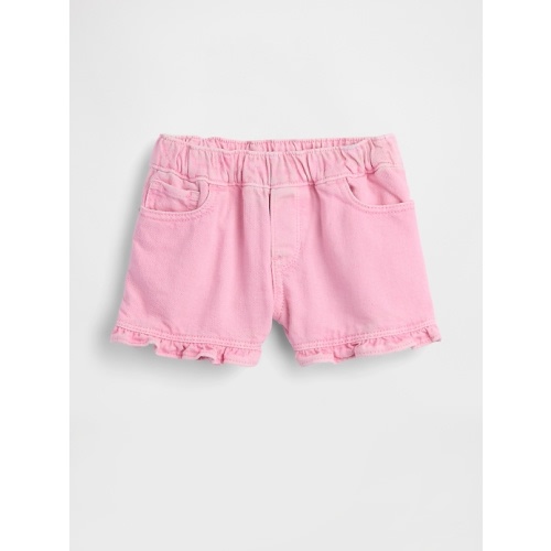 Baby & Toddler Denim Stride Pull-On Ruffle Shorts