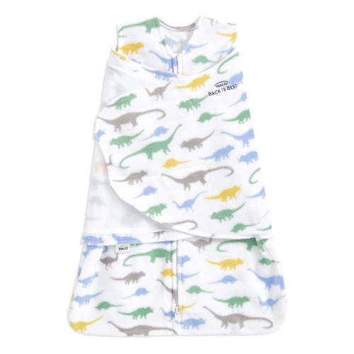 HALO® Sleepsack® Swaddle, Micro-Fleece, Dinos, Infant Boys, Small, 3-6 Months
