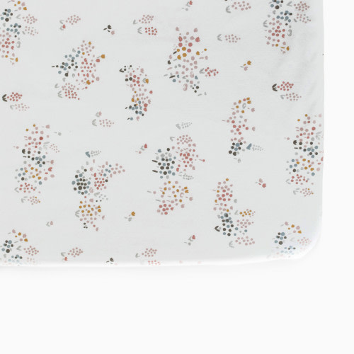 Brushed Organic Cotton Crib Sheet - Flower Patch