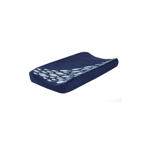 Oceania Soft Minky Fish Nautical/Ocean Theme Diaper Changing Pad Cover