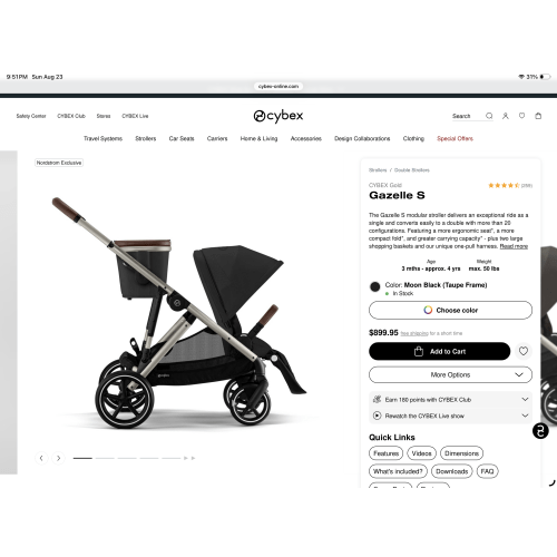 CYBEX Gazelle S | Official Online Shop