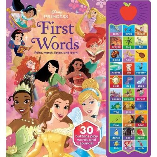 Disney Princess: First Words Sound Book - by Pi Kids (Mixed Media Product)